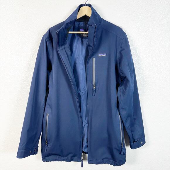Patagonia Mens Tres *Shell Only Parka Jacket in Navy Blue Size Medium - Picture 5 of 12
